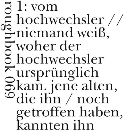 die mappe hochwechsler: 150 gedichte von der kalten alp (roughbooks)