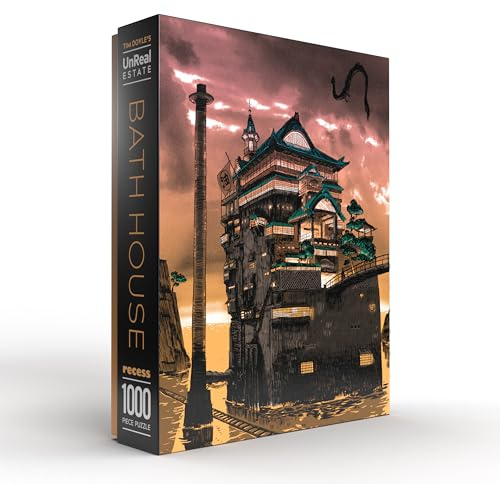 Bath House: 1000 Piece Jigsaw Puzzle by Tim Doyle (Tim Doyle's Unreal Estate)