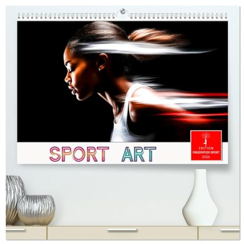 Sport Art (hochwertiger Premium Wandkalender 2026 DIN A2 quer), Kunstdruck in Hochglanz: Wenn Athletik sich in Kunst verwandelt. (CALVENDO Sport)
