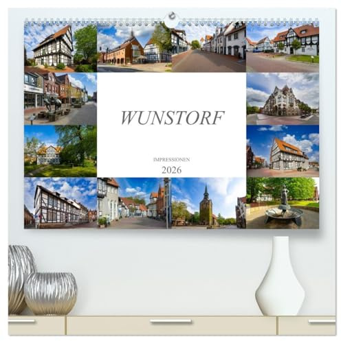Wunstorf Impressionen (hochwertiger Premium Wandkalender 2026 DIN A2 quer), Kunstdruck in Hochglanz: Ein eindrucksvoller Bilderstreifzug durch die Stadt Wunstorf (CALVENDO Orte)
