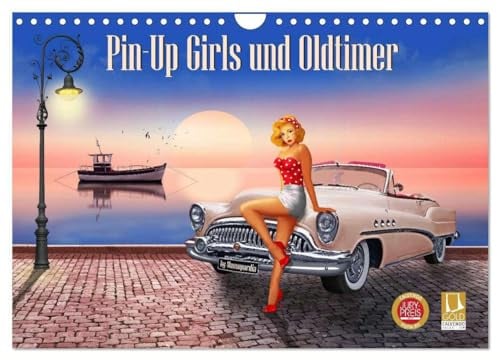 Pin-Up Girls und Oldtimer by Mausopardia (Wandkalender 2025 DIN A4 quer), CALVENDO Monatskalender: Sexy Pin-Up Girls und kultige Oldtimer im Retro Style der 60er Jahre. (CALVENDO Menschen)