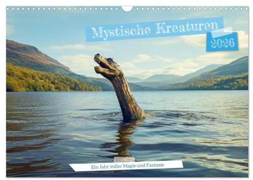 Mystische Kreaturen - Ein Jahr voller Magie und Fantasie (Wandkalender 2026 DIN A3 quer), CALVENDO Monatskalender: Entdecke jeden Monat eine neue ... und Phantasie verzaubern. (CALVENDO Kunst)