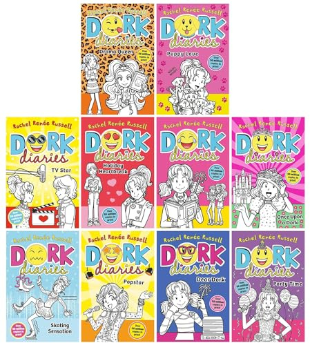 Dork Diaries 10 Books Collection Set Volume 1-10 (Dork Diaries, Party Time, Pop Star, Skating Sensation, Dear Dork, Holiday Heartbreak, Tv Star, Once Upon A Dork, Drama Queen & Puppy Love)