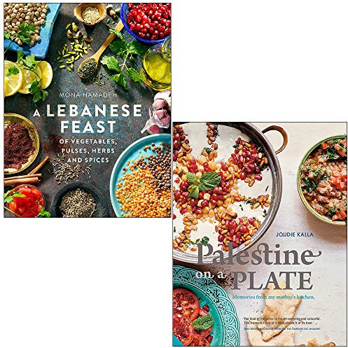 Un festín libanés de verduras, legumbres, hierbas y especias Por Mona Hamadeh y Palestina en un plato: Recuerdos de la cocina de mi madre Por Joudie Kalla Colección de 2 libros