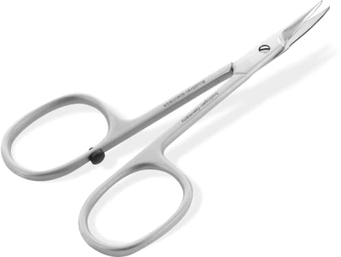 OTTO HERDER Hautschere extra fein 9cm aus Solingen, Extra scharfe Nagelhautschere Turmspitze aus Edelstahl, zur Entfernung abgestorbener Nagelhaut, für Fingernägel und Fußnägel, mit Stopper
