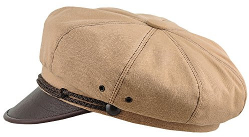 Sterkowski Motorradmütze Harley Baumwolle 58 cm Beige/Braun