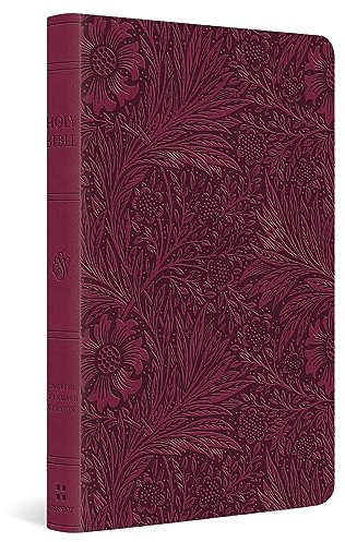 ESV Large Print Value Thinline Bible (TruTone, Raspberry, Floral Design)