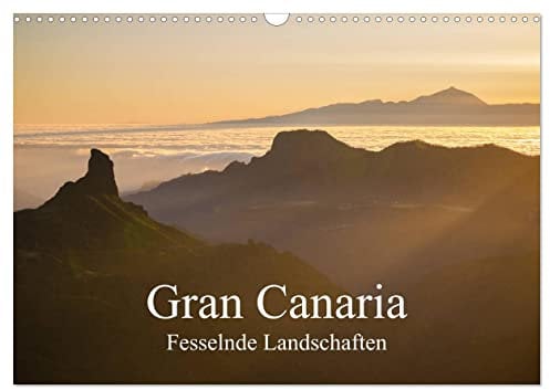 Gran Canaria - Fesselnde Landschaften (Wandkalender 2025 DIN A3 quer), CALVENDO Monatskalender: Einzigartige Gebirgs- und Küstenlandschaften der drittgrößten Kanarischen Insel (CALVENDO Orte)