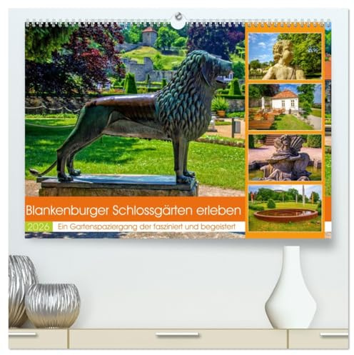 Blankenburger Schlossgärten erleben (hochwertiger Premium Wandkalender 2026 DIN A2 quer), Kunstdruck in Hochglanz: Zu Besuch in einer Gartenlandschaft voller Schönheit und Harmonie (CALVENDO Orte)