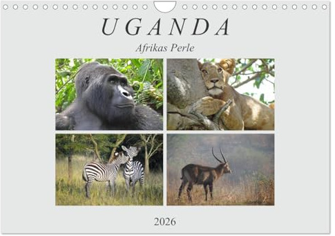 Afrikas Perle Uganda (Wandkalender 2026 DIN A4 quer), CALVENDO Monatskalender: Uganda ist von den großen Touristenströmen bislang unberührt geblieben. (CALVENDO Natur)