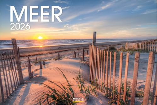 Meer 2026: Großer Foto-Wandkalender mit Bildern von Lieblingsorten am Meer. PhotoArt Panorama Querformat: 58x39 cm.