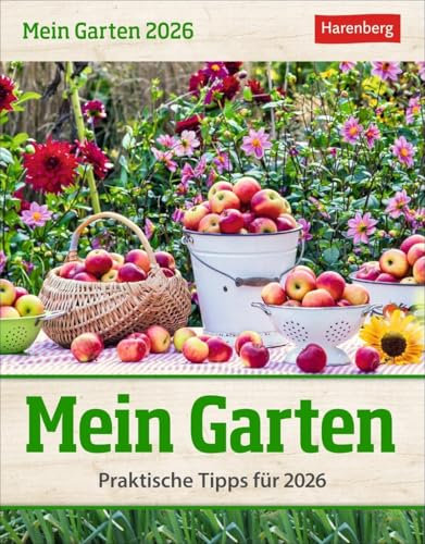 Mein Garten Tagesabreißkalender 2026 - Praktische Tipps für 2026: Tischkalender für jeden Tag. Tageskalender mit praktischen Gartentipps. Gartenkalender 2026 zum Abreißen (Wissenskalender Harenberg)