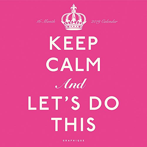 KEEP CALM & CARRY ON 2019 SQUARE WALL CA