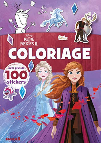Disney La Reine des Neiges 2 - Coloriage avec plus de 100 stickers (Elsa et Anna)