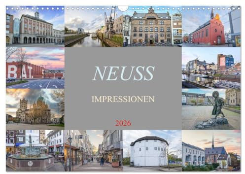 Neuss Impressionen (Wandkalender 2026 DIN A3 quer), CALVENDO Monatskalender: Entdecke das pulsierende Herz am Rhein - Neuss (CALVENDO Orte)