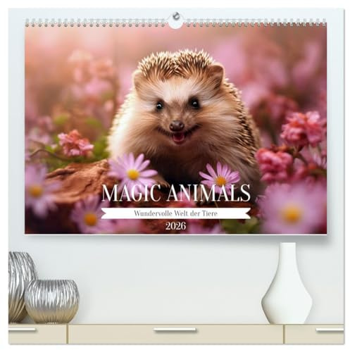 Magic Animals (hochwertiger Premium Wandkalender 2026 DIN A2 quer), Kunstdruck in Hochglanz: Lassen Sie sich jeden Monat aufs Neue durch die wunderbare Welt der Tiere verzaubern. (CALVENDO Tiere)