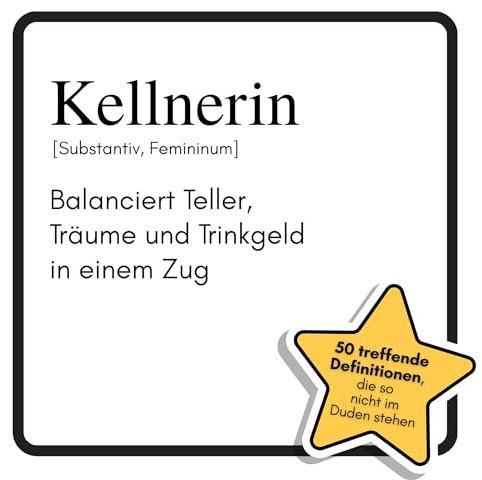 Kellnerin: Balanciert Teller, Träume und Trinkgeld in einem Zug. Das lustige Geschenkbuch für Mann, Frau, Kollege, Freund zu Geburtstag, Weihnachten