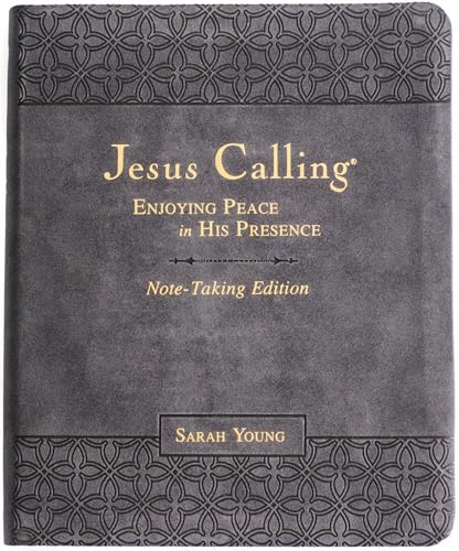 Jesus Calling Note-Taking Edition, Leathersoft, Black, with Full Scriptures: Enjoying Peace in His Presence (A 365-Day Devotional and Prayer Journal)