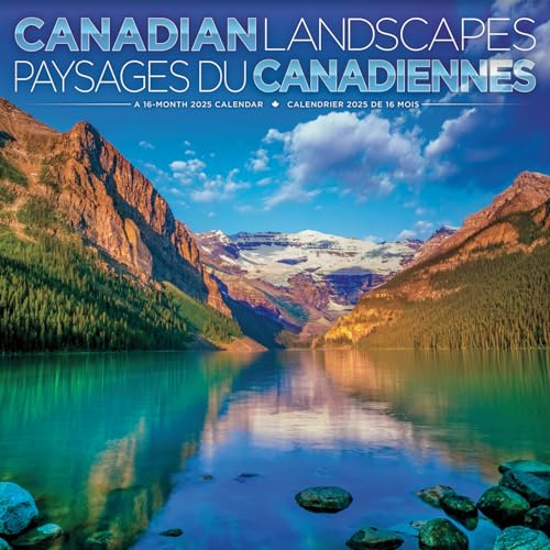 2025 Canadian Landscapes Wall Calendar (Bilingual French) (English and French Edition)