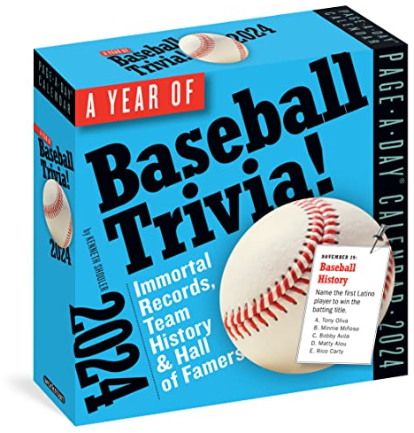 A Year of Baseball Trivia! Page-A-Day Calendar 2024: Immortal Records, Team History & Hall of Famers