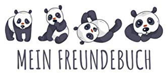 MEIN FREUNDEBUCH: Tolles Freundschaftsbuch I Motiv: Pandas I 110 Seiten zum Ausfüllen I Format 6x9 Zoll, DIN A5 I Soft Cover matt I