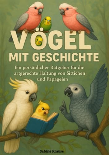 Vögel mit Geschichte: Ein persönlicher Ratgeber für die artgerechte Haltung von Sittichen und Papageien