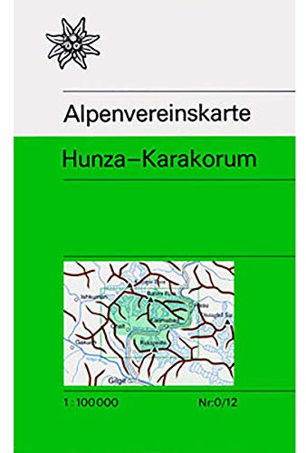 Hunza - Karakorum: Trekkingkarte 1:100.000 (Alpenvereinskarten)