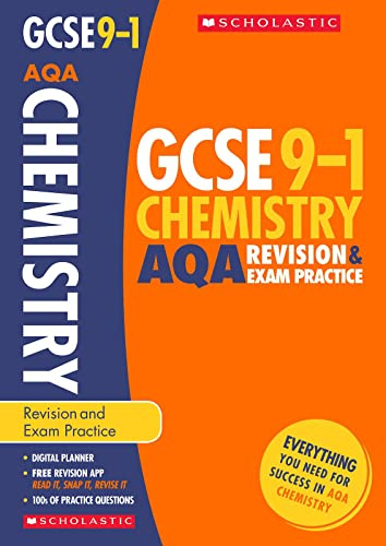 GCSE Chemistry AQA Revision Guide and Practice Book. Perfect for Home Learning and includes a free revision app (Scholastic GCSE Grades 9-1 Revision and Practice)