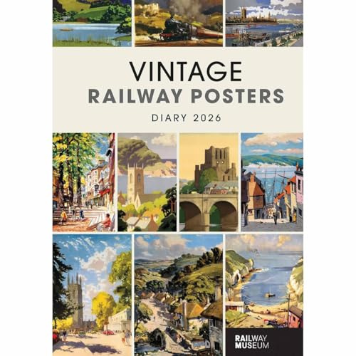 Carousel Worldwide, Vintage Railway Posters 2026 A5 Diary