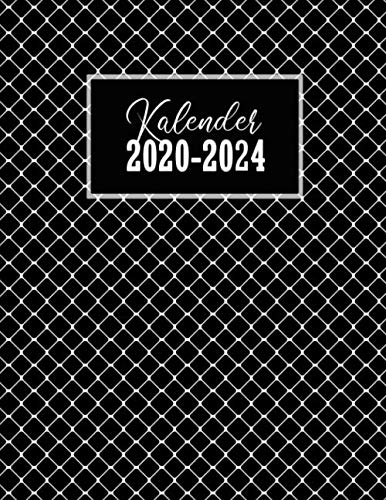 Kalender 2020-2024: Zeitplaner und Wochenplaner 2020-2024 | Monatskalender und Tageskalender seit 5 Jahren | Terminkalender, Kalenderbuch und Notizbuch | Januar 2020 bis Dezember 2024