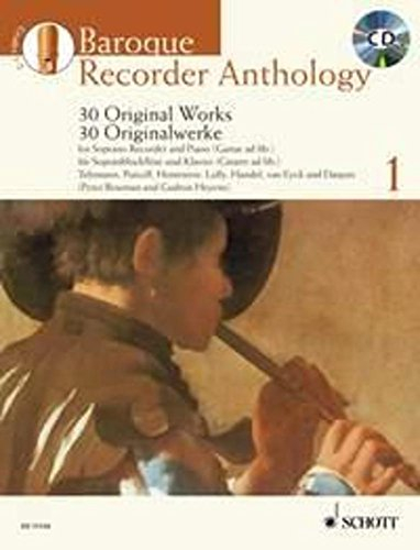 Anthologie de la flute a bec baroque volume 1 - edition avec cd