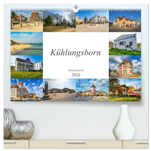 Kühlungsborn Impressionen (hochwertiger Premium Wandkalender 2026 DIN A2 quer), Kunstdruck in Hochglanz: Zwölf wunderschöne Bilder des Ostseebades Kühlungsborn (CALVENDO Orte)