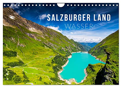 Salzburger Land. Wasser (Wandkalender 2026 DIN A4 quer), CALVENDO Monatskalender: Zwölf eindrucksvolle Aufnahmen aus der Bergwelt (CALVENDO Natur)