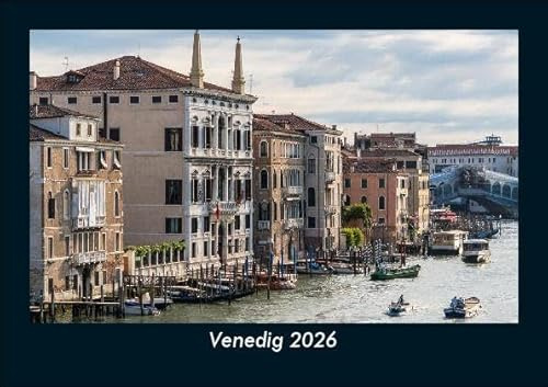 Venedig 2026 Fotokalender DIN A5: Monatskalender mit Bild-Motiven aus fernen Ländern, Reisezielen von Nah und Fern