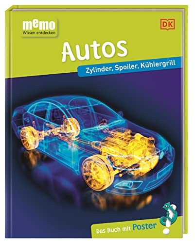 memo Wissen entdecken. Autos: Zylinder, Spoiler, Kühlergrill. Das Buch mit Poster!