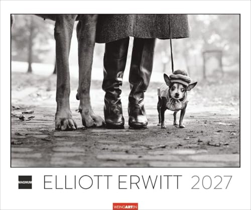Magnum Photos - Elliott Erwitt Kalender 2027: Jahres-Wandkalender 2027 mit beeindruckender Schwarz-Weiß-Fotografie. Ikonische Fotokunst des berühmten ... Erwitt im großformatigen Monatskalender