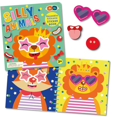 Silicone Sticker Book - Silly Animals