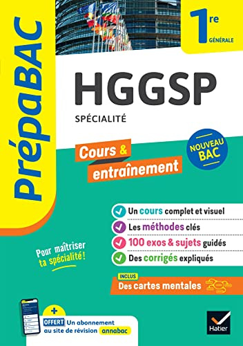 Prépabac - HGGSP 1re générale (spécialité): cours, méthodes & entraînement (programme de Première)