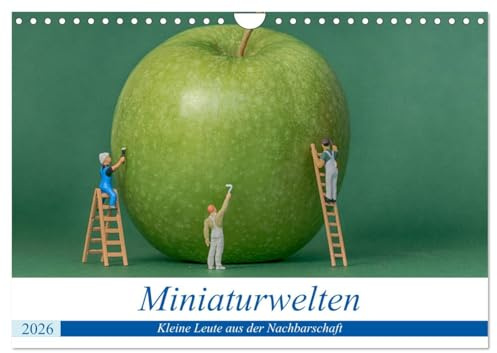 Miniaturwelten - Kleine Leute aus der Nachbarschaft (Wandkalender 2026 DIN A4 quer), CALVENDO Monatskalender: Bilder von kleinen Leuten bei der täglichen Arbeit (CALVENDO Kunst)