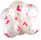 Happium 10 Hen Party Night L-Plate Fashion Style Star Lips White Printed Latex Balloons, White