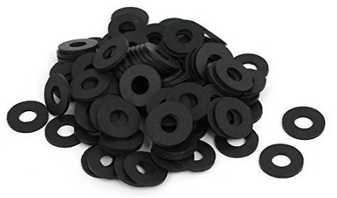 sourcing map 100Pcs Rondelle Joint Torique Rondelle Plat 18mm OD Pour Robinet Tuyau