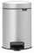 Brabantia 113260 Treteimer mit Inneneimer aus Kunststoff, stahl, Metallic Grau, 3 Liter