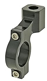 Spiegel Schelle Halter Klemme Schwarz mit 10mm Rechtsgewinde & 1 Zoll Lenker
