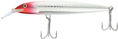Rapala - Floating Magnum Angelköder - Angelzubehör aus Balsaholz - Süßwasser Spinnköder - Lauftiefe 2.7-3.3m - Fischköder 14cm, 22g - Hergestellt in Estland - Red Head UV