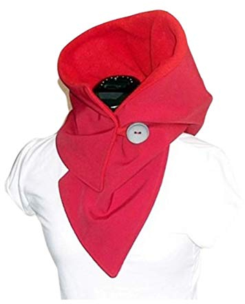 Kapuzenschal - Softshell/wasserdicht/rot