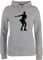 Pullover Damen Hoodie Frauen - Snowboard, Ski und mehr - Eiskunstläuferin - XS - Grau meliert - Skifahren eislauf Pulli Wintersport eislaufen für Eiskunstlauf