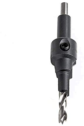 SECOTEC® Holzbohrer Pilotbohrer mit Senker Senkbohrer Aufstecksenker für Möbelverbindungsschrauben Korpusverbinder Confirmat Schrauben - Bohrer-Ø 4,5 mm