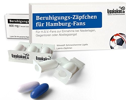 Hamburg Fanartikel BERUHIGUNGS-ZÄPFCHEN® für Hamburg Fans Geschenk Hamburg Männer Geschenke Fußball Verein Geburtstag Wichteln Weihnachten
