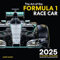 Art of the Formula 1 Race Car 2025: 16-Month Calendar--September 2024 through December 2025
