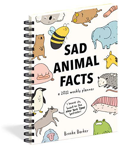 Sad Animal Facts Weekly Planner 2021